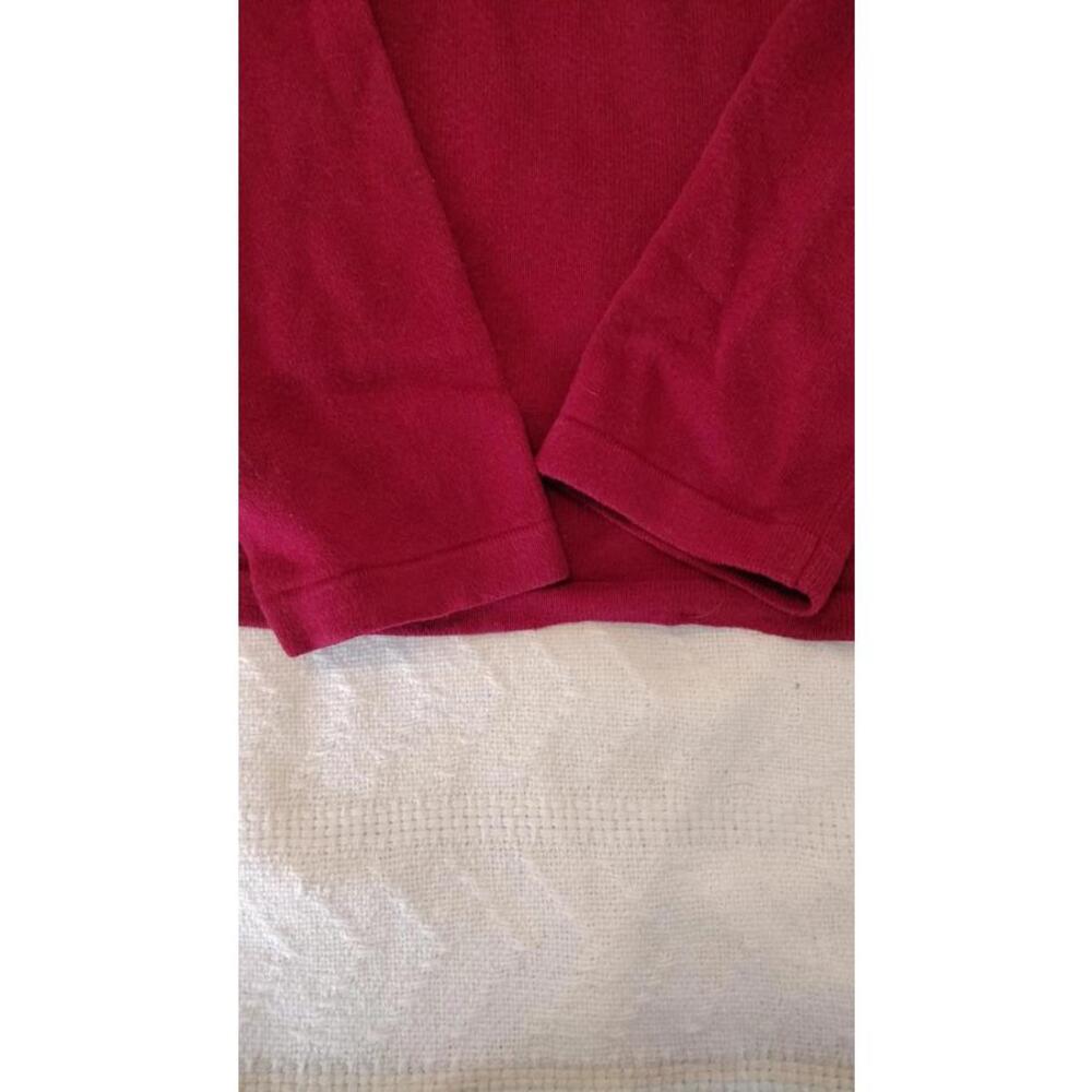 VTG Lauren Ralph Lauren Duck Hunter Intarsia Sweater Red cotton Medium - Picture 5 of 16